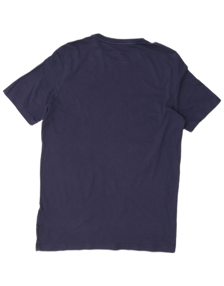 Camiseta Puma Hombre Graphic Top Medium Azul Marino Algodón