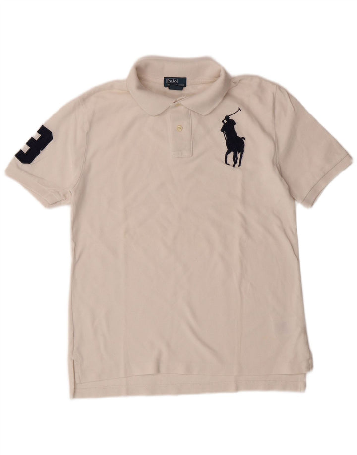 POLO RALPH LAUREN Polo gráfico para niño 14-15 años Grande Algodón blanco