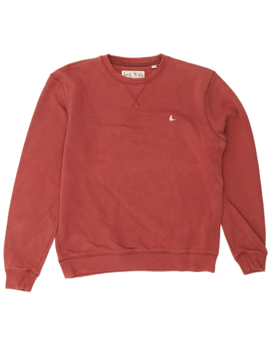 Jack Wills Hombre Sudadera Jumper Medium Borgoña Algodón