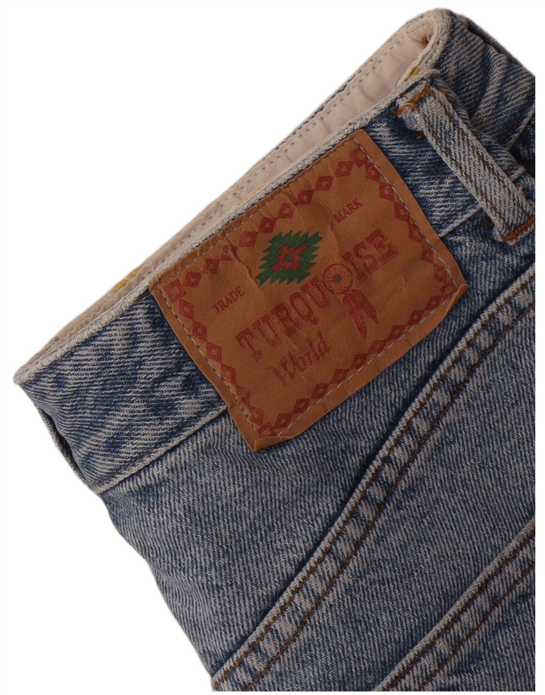 Vintage Mujer Denim Shorts W26 Pequeño Azul