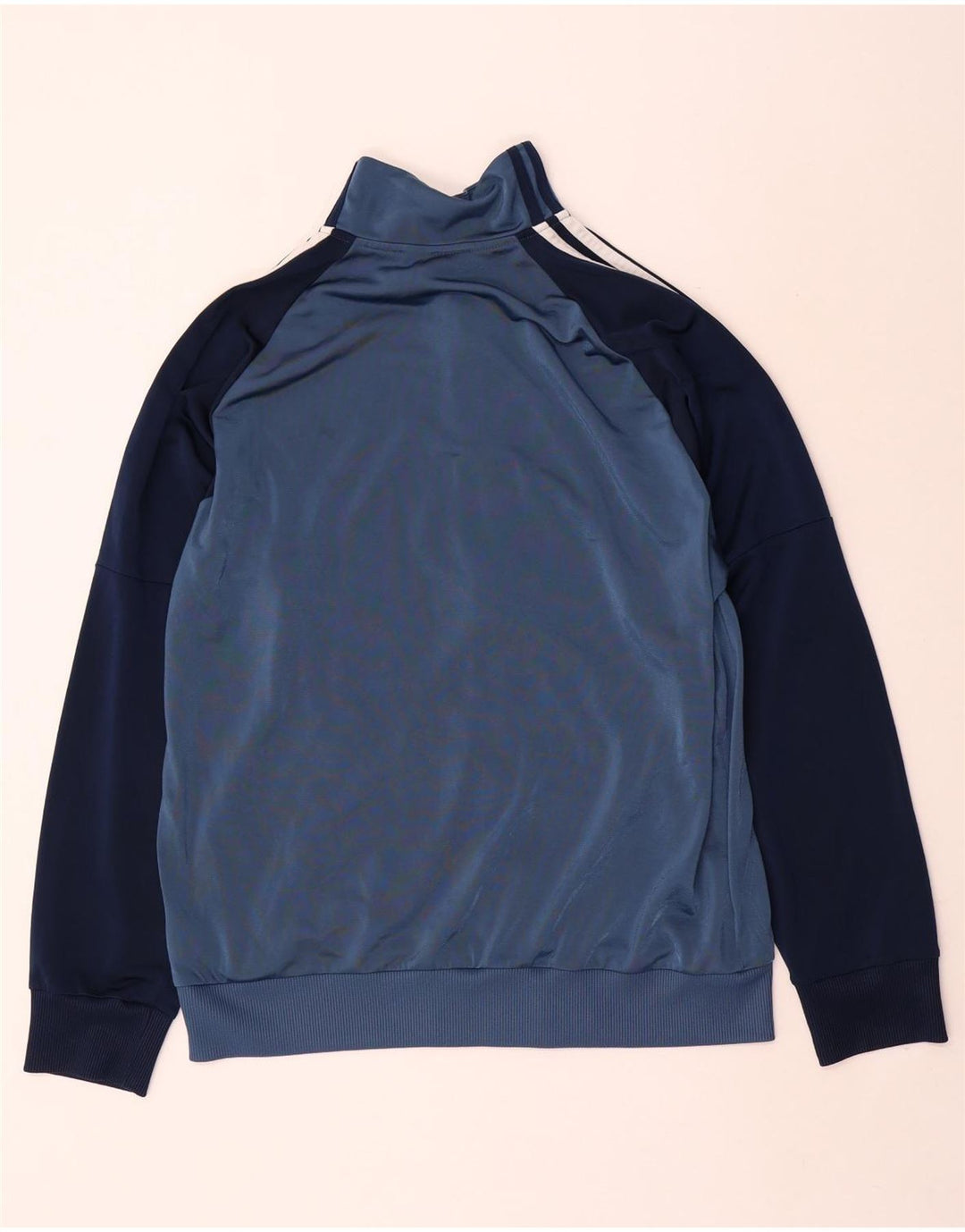 Adidas Hombre Chándal Top Chaqueta Grande Azul Marino Colorblock