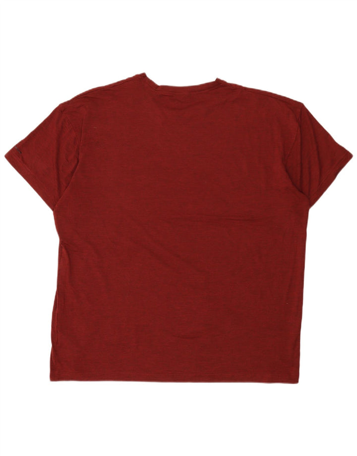 Columbia Camiseta Hombre Top XL Poliéster Burdeos