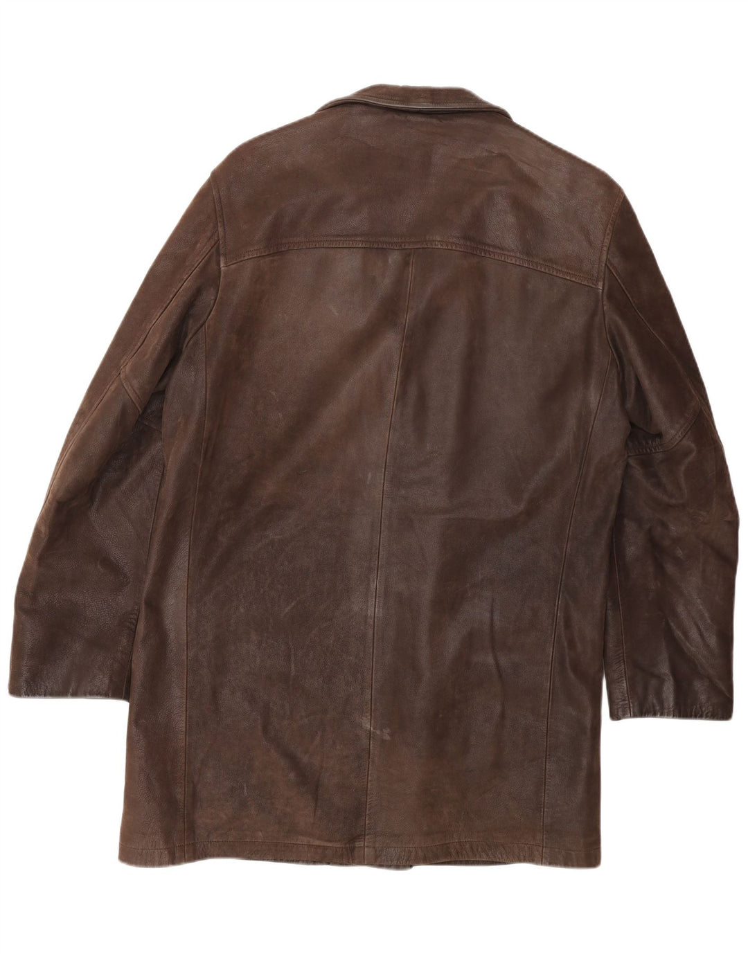 STEWART Chaqueta de cuero para hombre UK 38 Cuero marrón medio