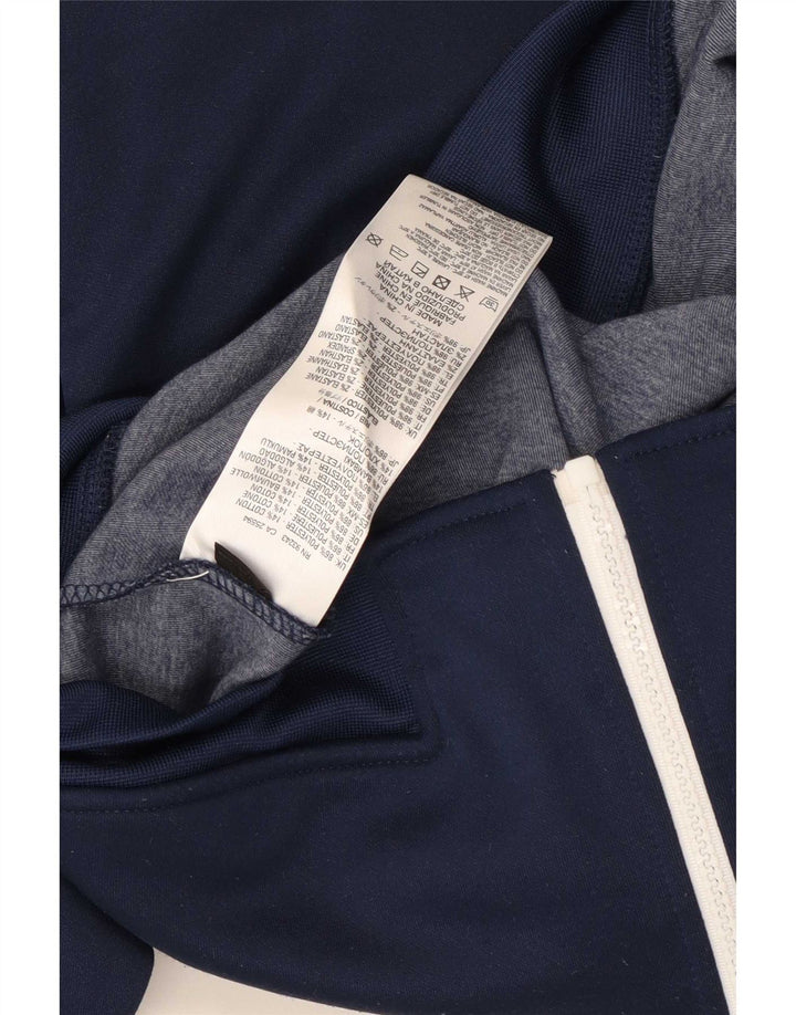 Diesel Hombre Chaqueta De Chándal Superior Poliéster Color Block Azul Marino Medio