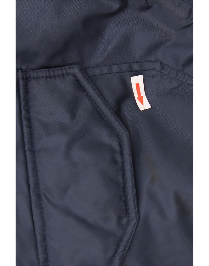 New Roads Chaqueta Bomber para Hombre UK 44 2XL Azul Marino Poliamida