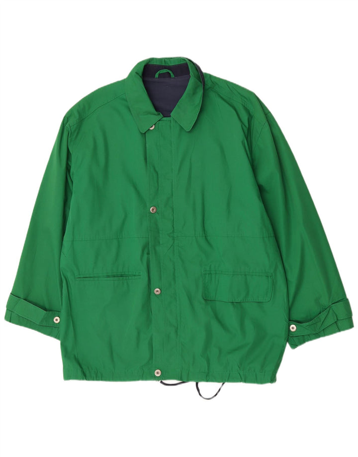 Vintage hombres chaqueta utilitaria Reino Unido 42 XL verde