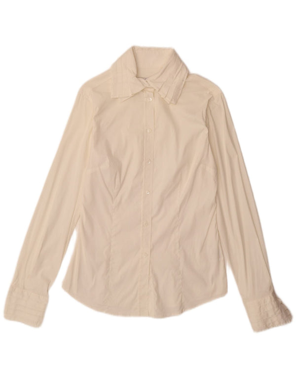 Camisa Gant para mujer UK 12 Medium Off White Cotton