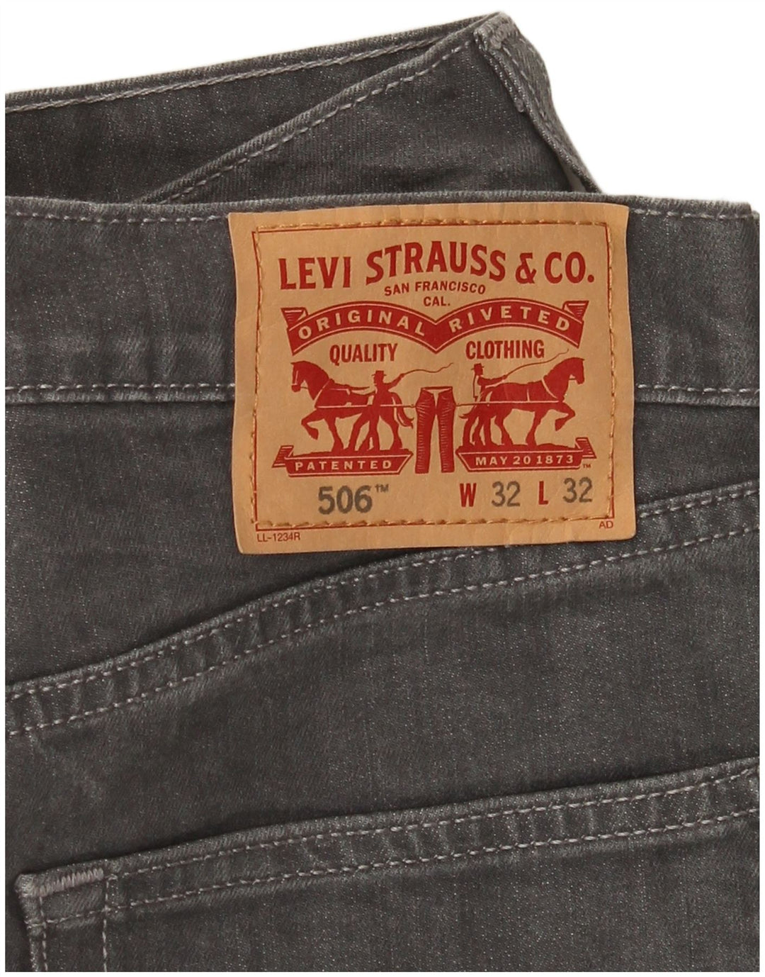 Levi's Jeans rectos 506 para hombre W32 L28 Algodón gris