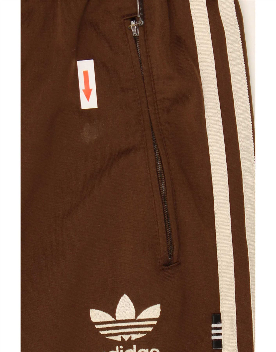 Adidas Pantalones de chándal para hombre Joggers UK 38/40 Marrón medio Poliéster