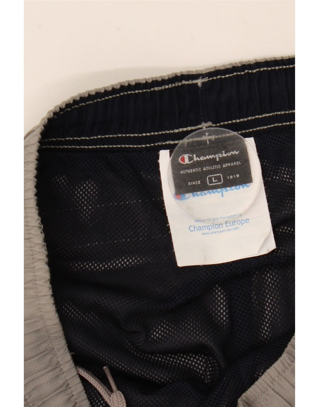 Champion Pantalones De Chándal Para Hombre Grande Gris Colorblock Poliéster