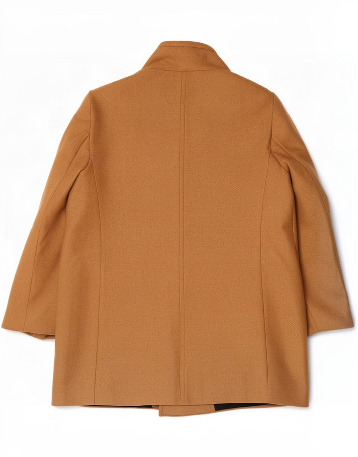 Zara Mujer Chaquetón UK 40 2XL Lana Beige