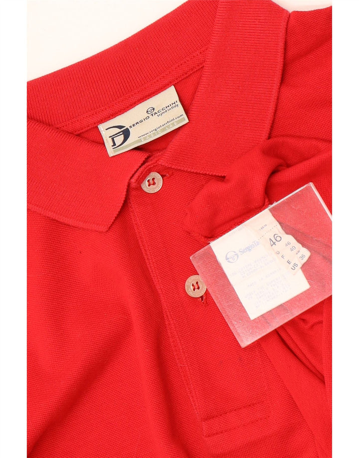 SERGIO TACCHINI Polo para hombre IT 46 Small Rojo Algodón