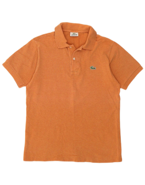 Lacoste Polo para hombre talla 3 pequeño algodón naranja