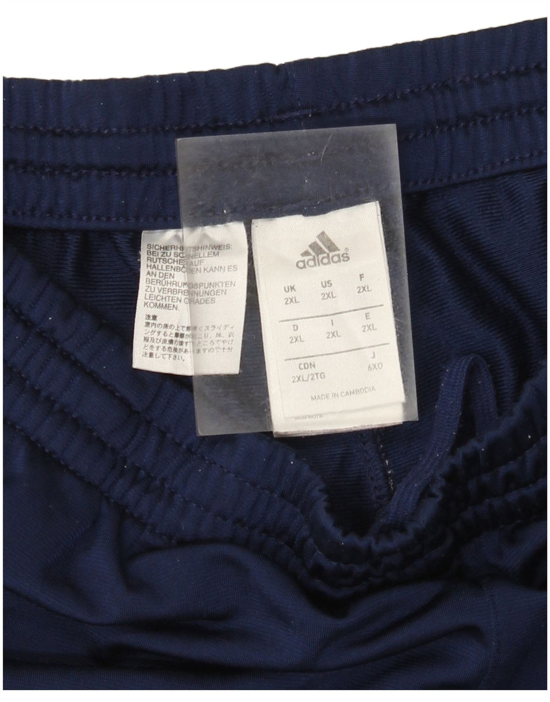 Adidas Pantalones de chándal para hombre Joggers 2XL Azul marino Poliéster