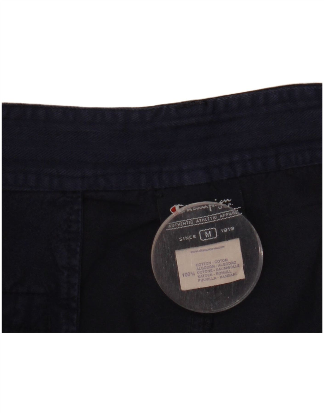 Pantalones cortos chinos Champion para hombre medianos W32 algodón azul marino