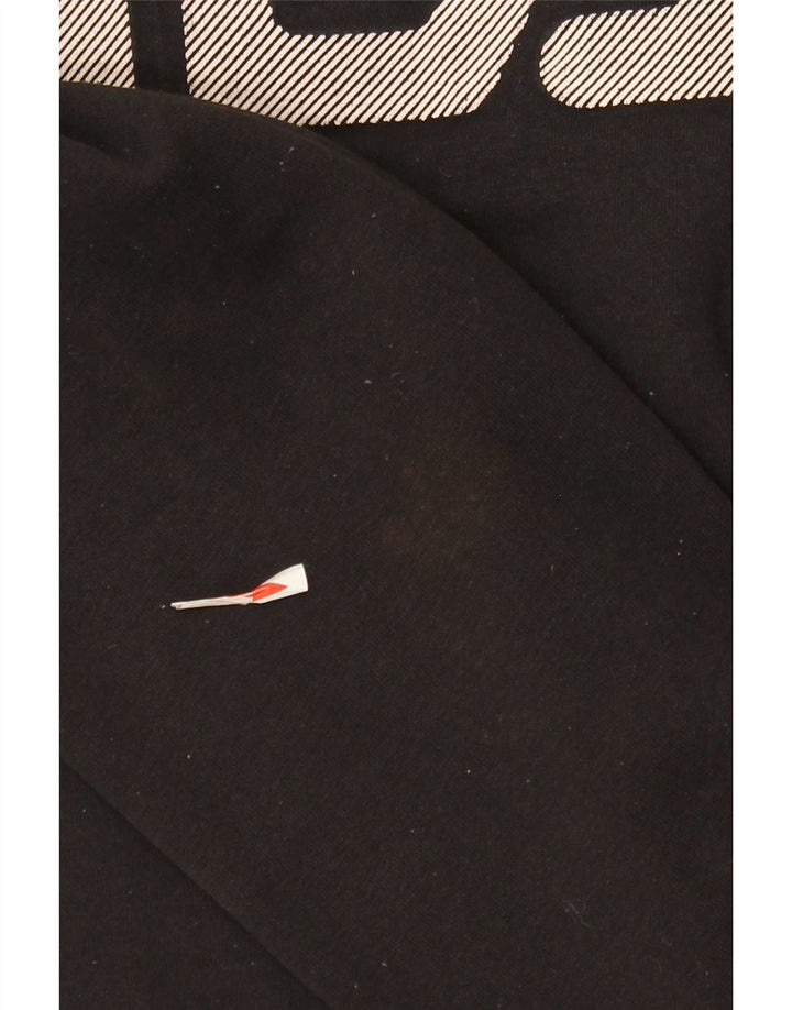 Fila Hombre Graphic Sudadera Jumper Medium Negro Algodón