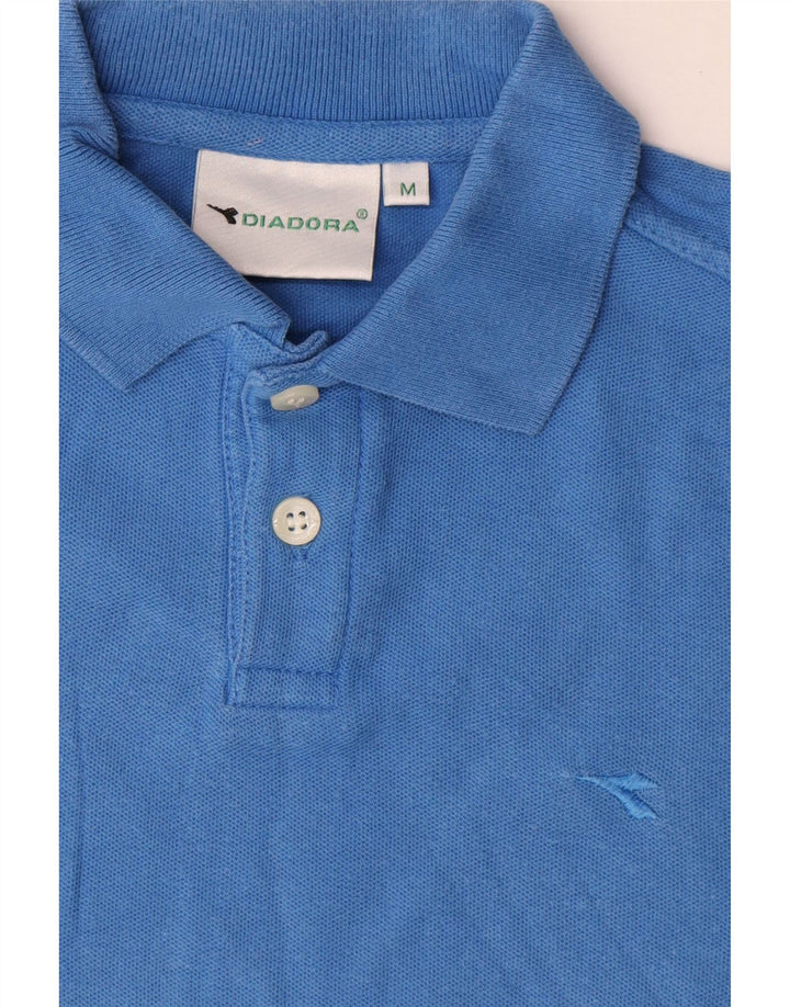 DIADORA Polo Niño 7-8 Años Azul Medio Algodón