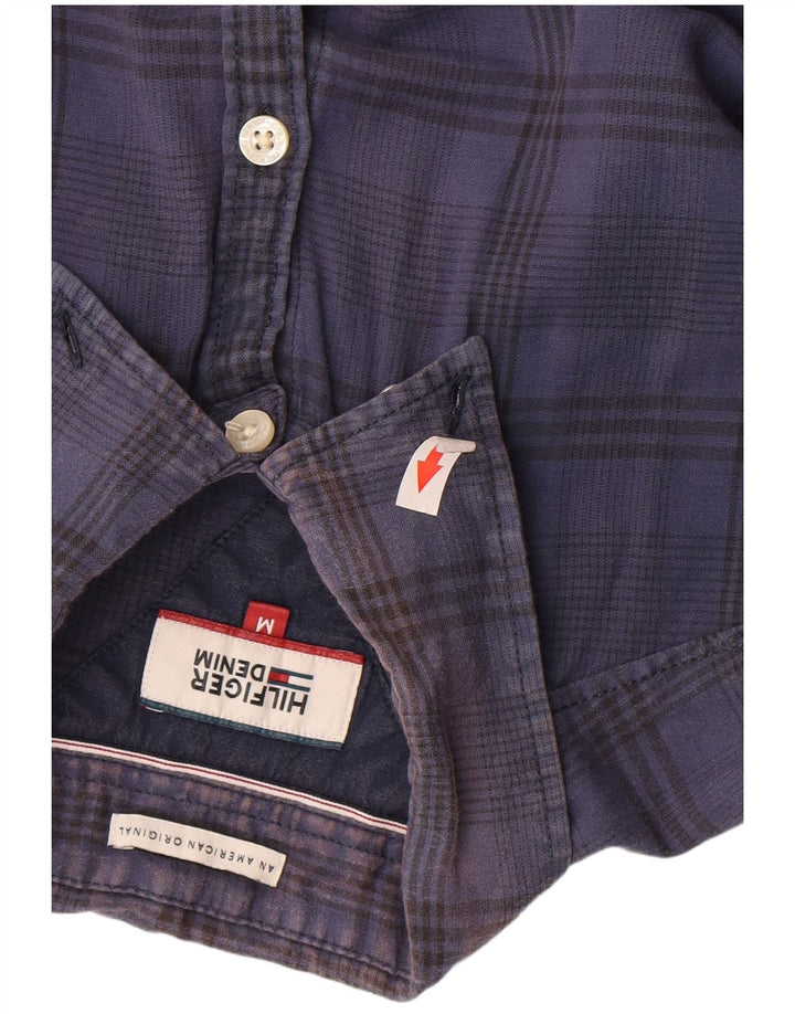 Camisa Tommy Hilfiger Hombre Algodón Azul Marino Mediano A Cuadros