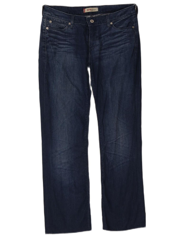 Levi's Mujer 572 Bootcut Jeans W31 L28 Algodón Azul Marino