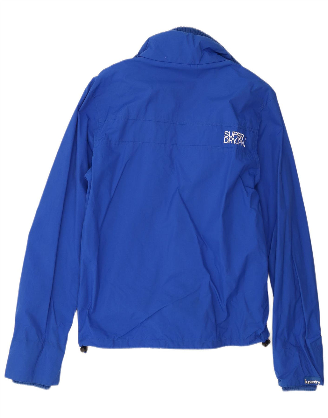 Chaqueta impermeable Superdry para hombre ES 36 Small Blue Nylon