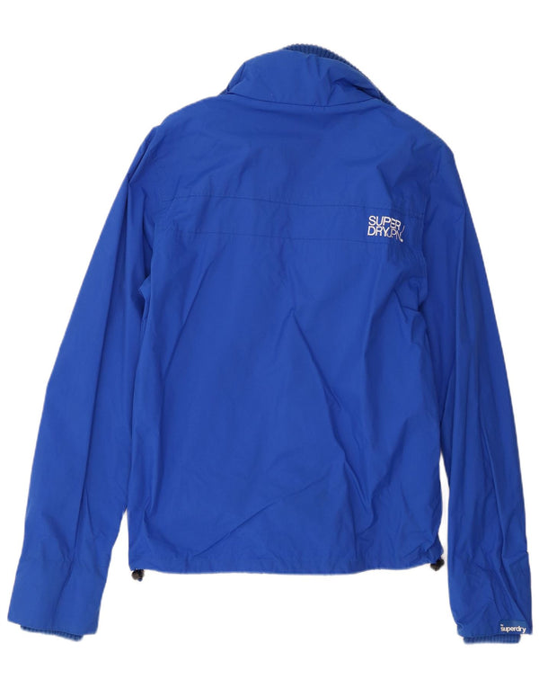 Chaqueta impermeable Superdry para hombre ES 36 Small Blue Nylon