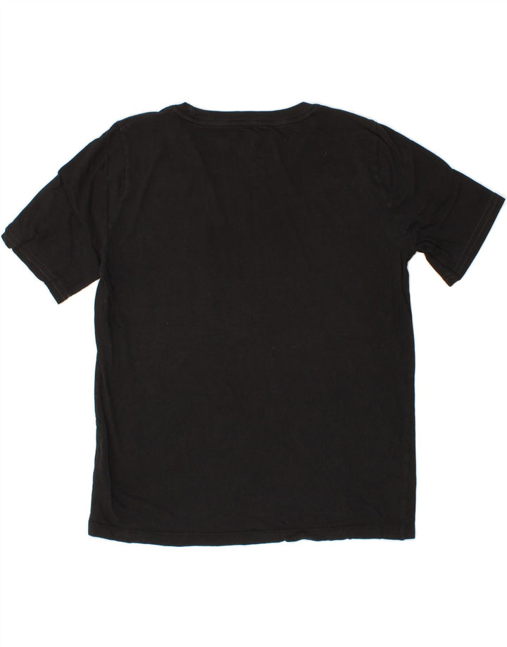 J. CREW Womens Oversized T-Shirt Top UK 10 Small Black Cotton Vintage J. Crew and Second-Hand J. Crew from Messina Hembry 