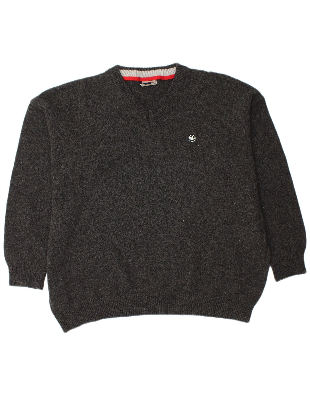 MURPHY & NYE Jersey con cuello en V para hombre 2XL Lana negra