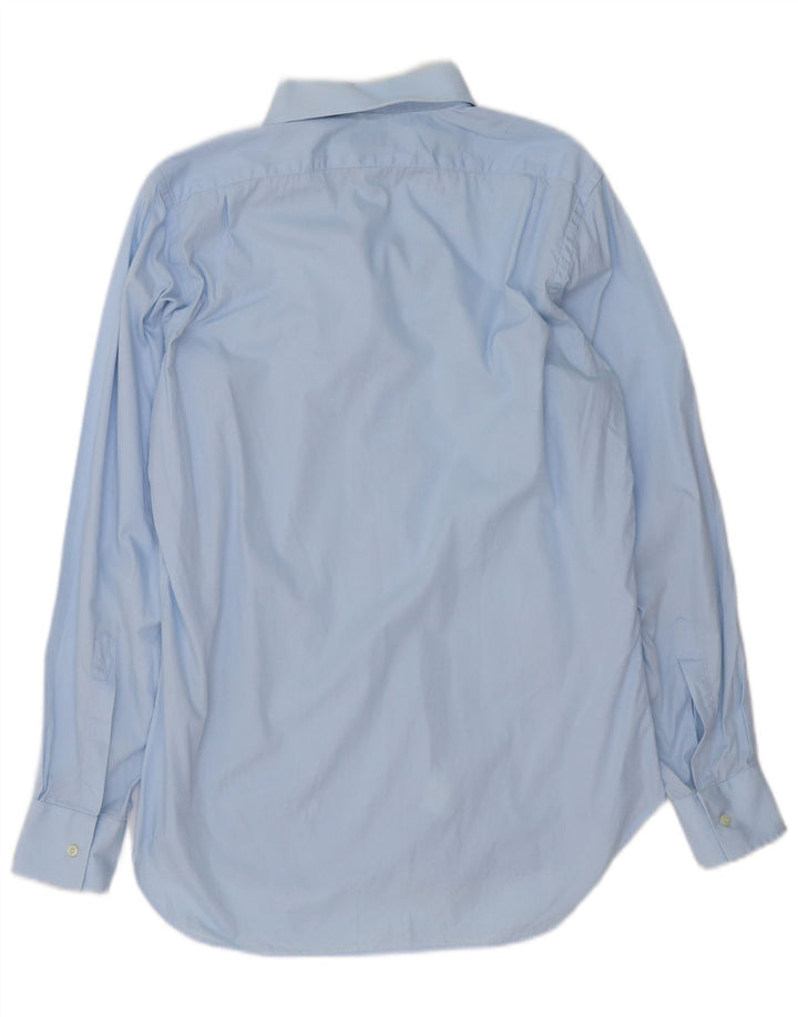 Dolce & Gabbana Camisa Hombre Talla 39 15 1/2 Algodón Azul Medio