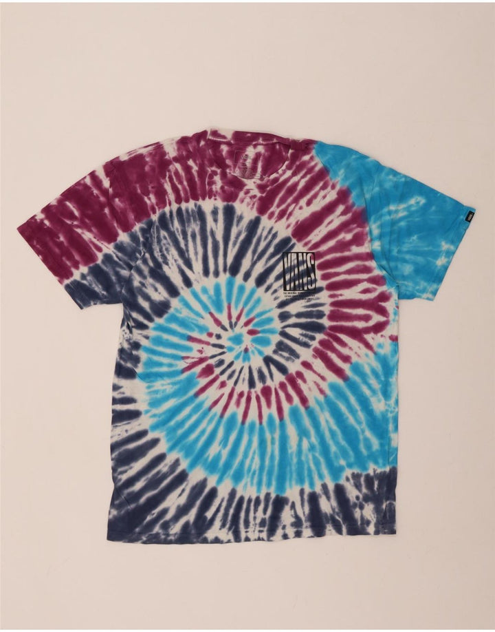 VANS Camiseta gráfica para hombre Top Medium Multicolor Tie Dye Algodón