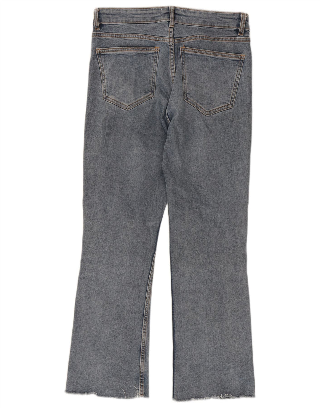 Zara Mujer Crop Bootcut Jeans EU 38 Small W28 L26 Algodón Azul