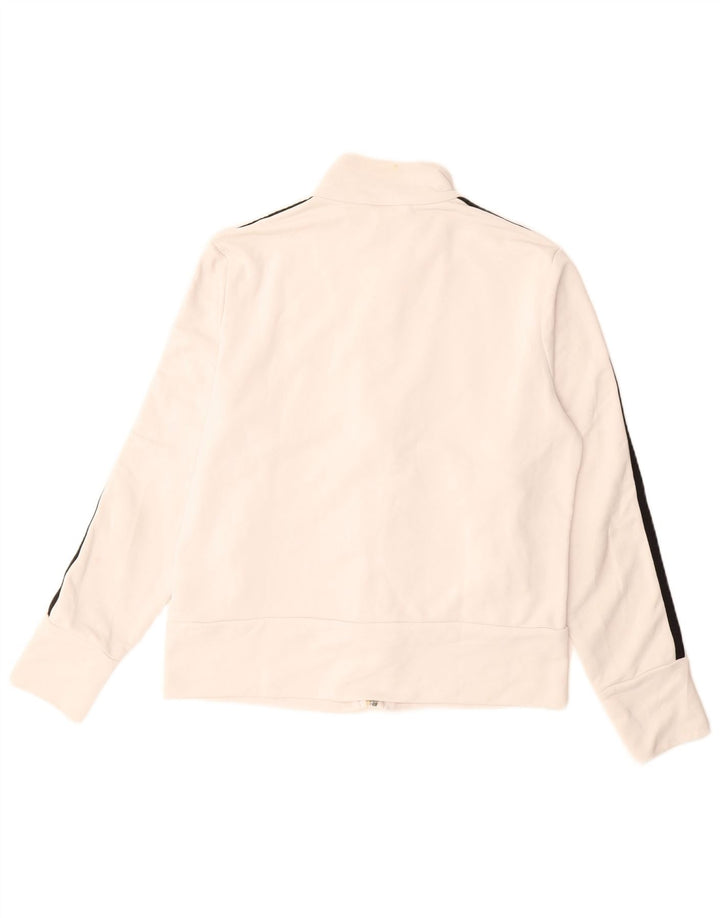 ADIDAS Chaqueta de chándal para mujer UK 40 Grande Poliéster blanco