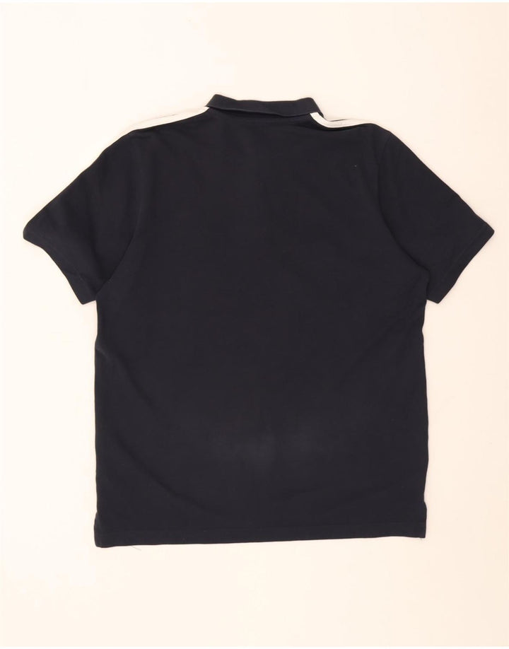 Polo Adidas Hombre Mediano Azul Marino Algodón