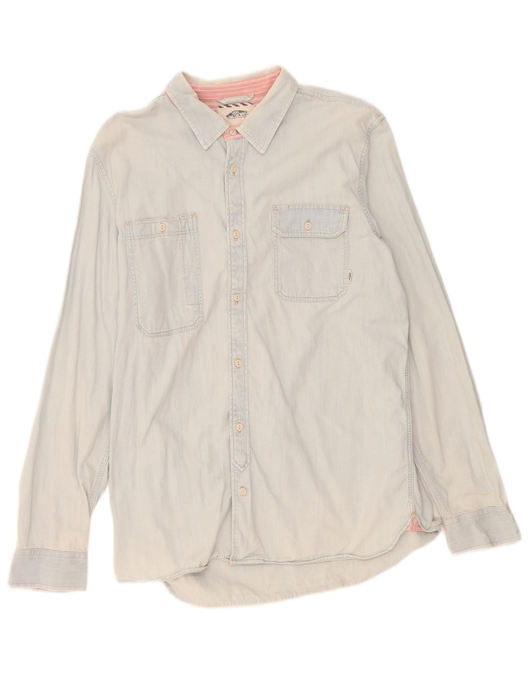 Camisa Vaquera Vans Hombre Grande Azul Algodón