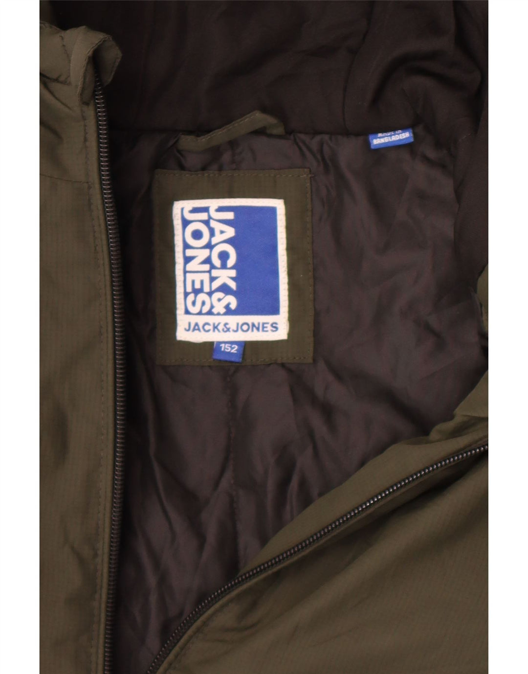 Jack & Jones Chaqueta bomber con capucha para niño 11-12 años Caqui
