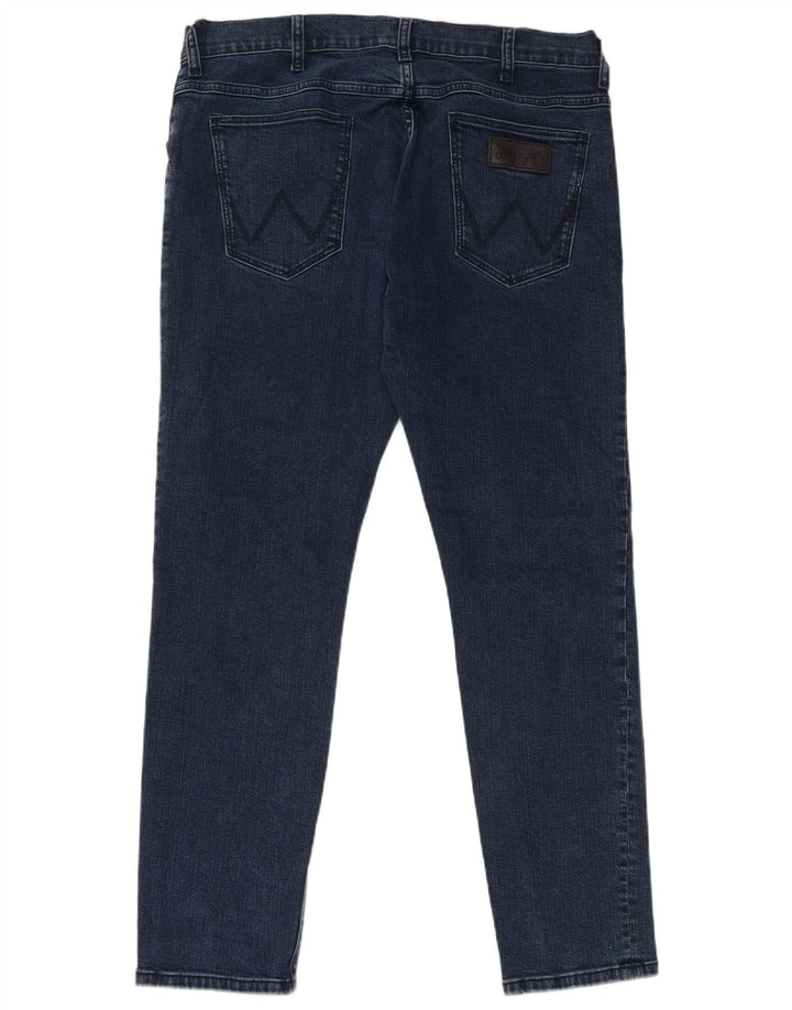 Wrangler Vaqueros pitillo Bryson para hombre W36 L30 Algodón azul