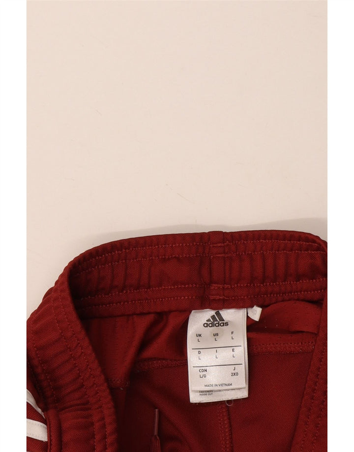 Adidas - Pantalón de chándal Climacool para hombre, tamaño grande, poliéster burdeos