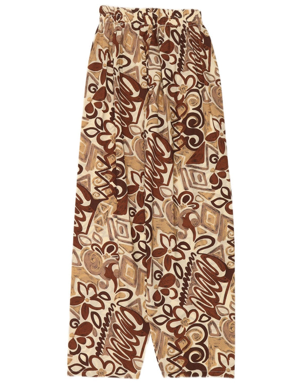 Pantalones casuales de corte holgado para mujer vintage W24 L28 floral multicolor