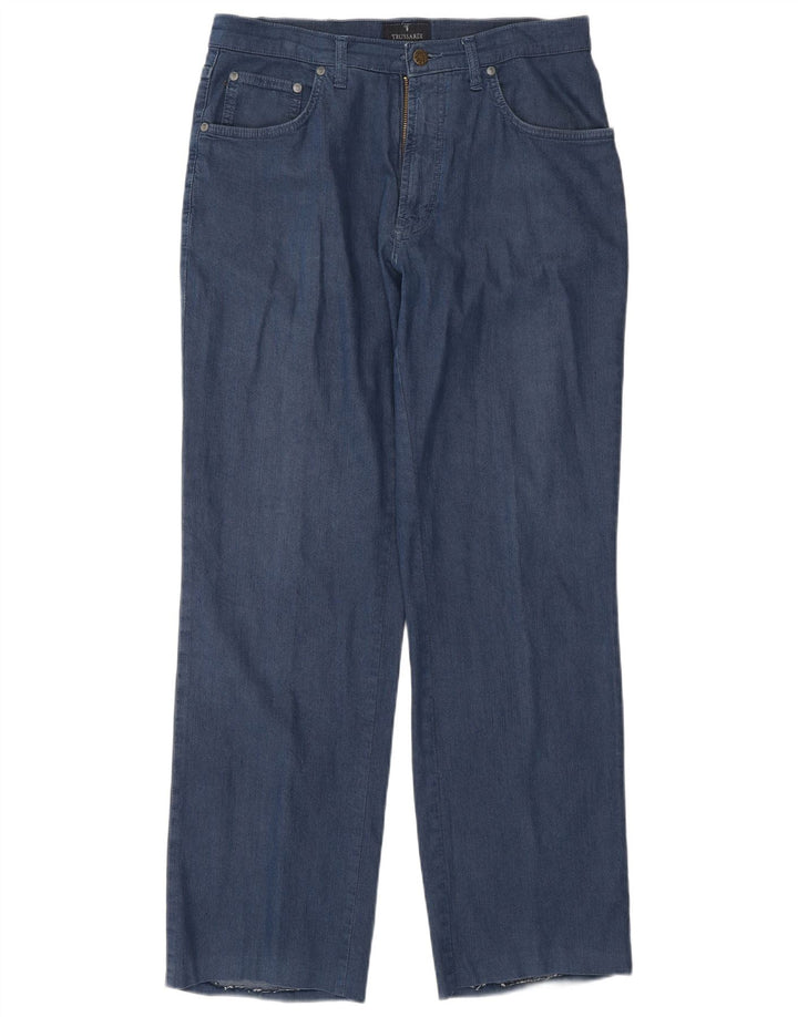 TRUSSARDI Vaqueros rectos para hombre W32 L32 Azul
