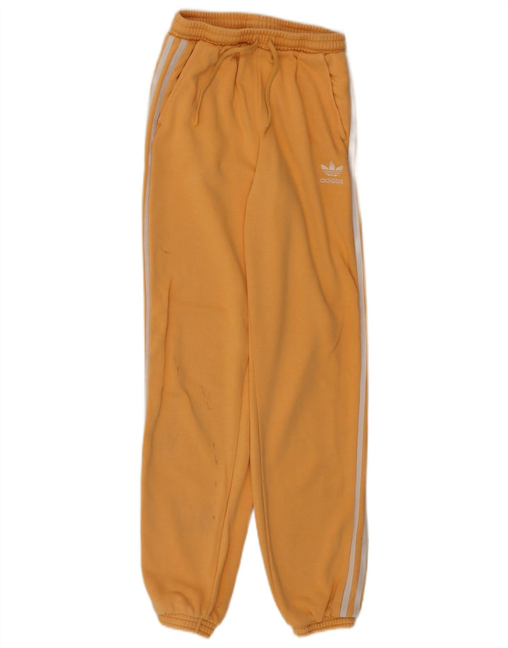 ADIDAS Pantalones de chándal para mujer Joggers UK 6 XS Algodón amarillo