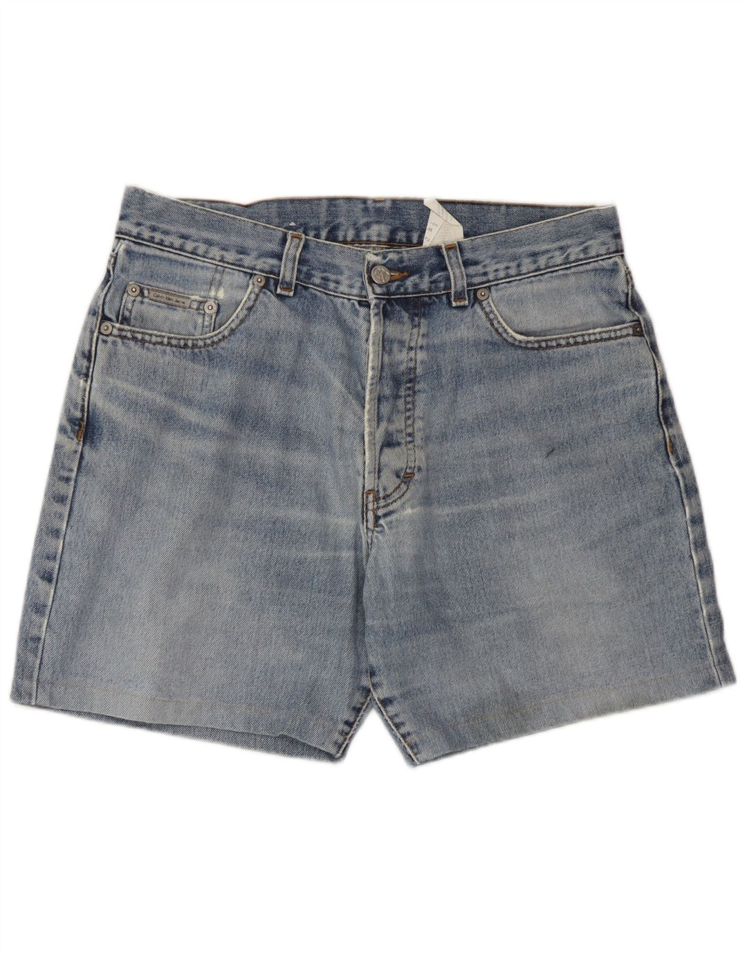 Pantalones cortos de mezclilla para hombre Calvin Klein W32 Algodón azul medio