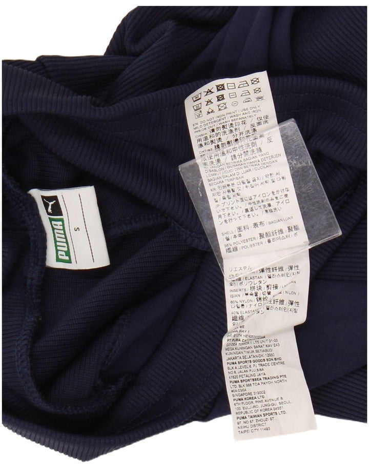 Puma Leggings para mujer UK 10 Small Azul marino Colorblock Poliéster