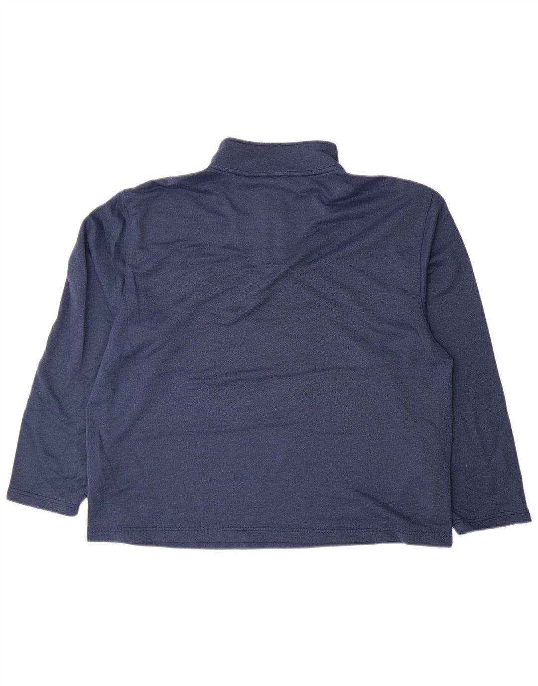 Izod Mens Zip Neck Sudadera Jumper 2XL Azul Marino Poliéster
