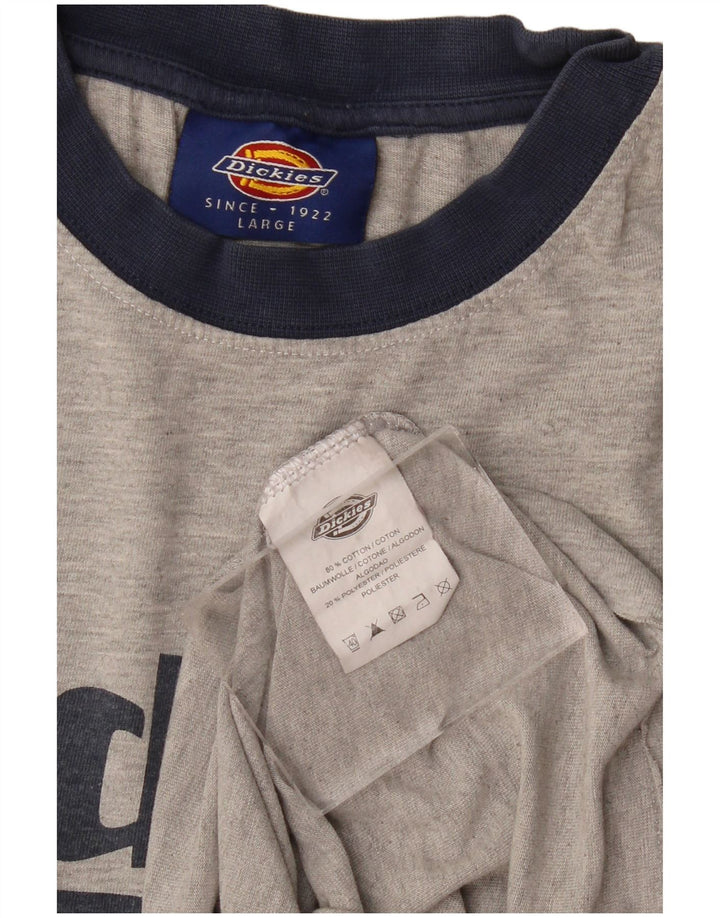 DICKIES Camiseta gráfica para mujer Top UK 46 Large Grey Cotton