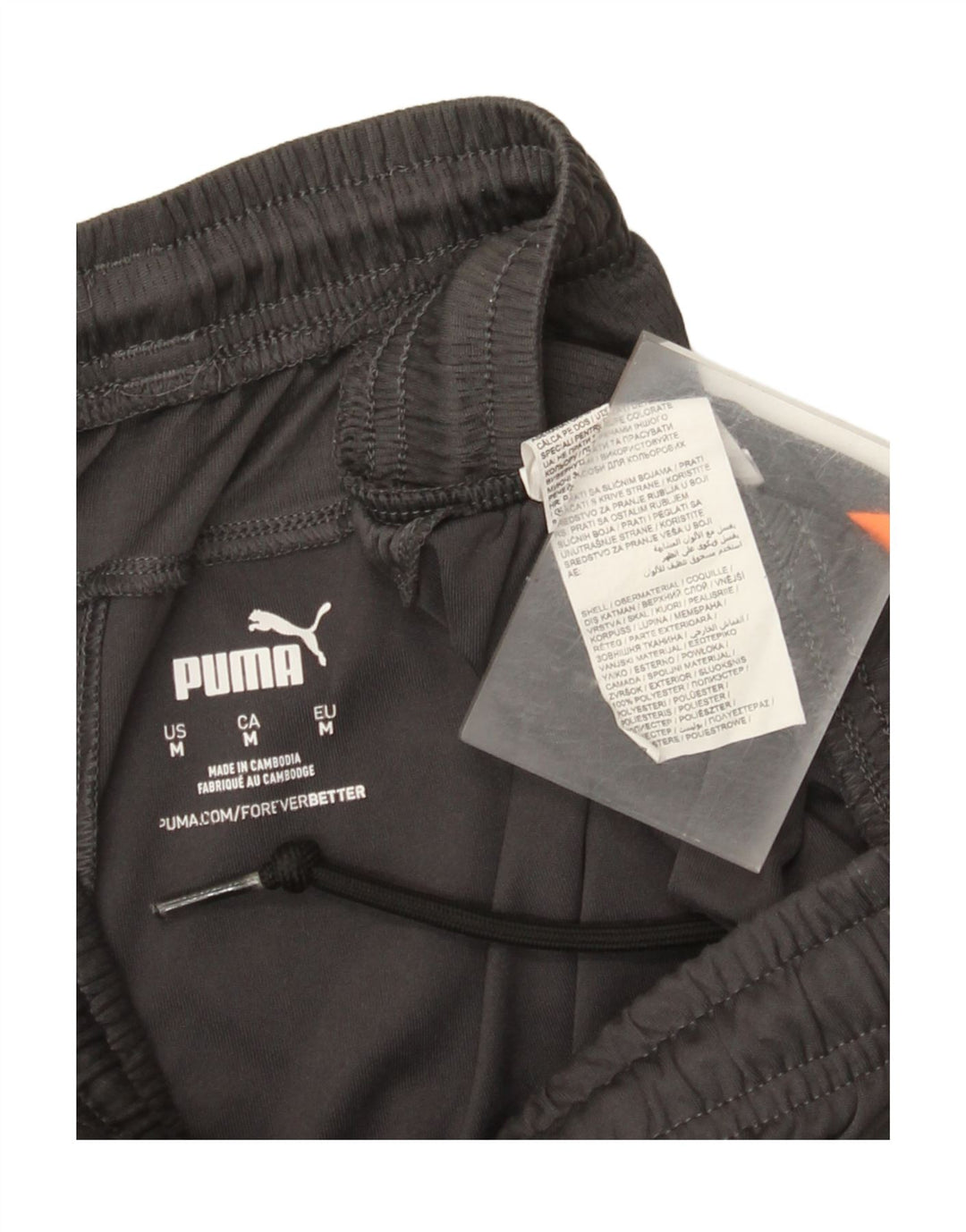Pantalones cortos deportivos Puma para hombre Gris medio Colorblock Poliéster