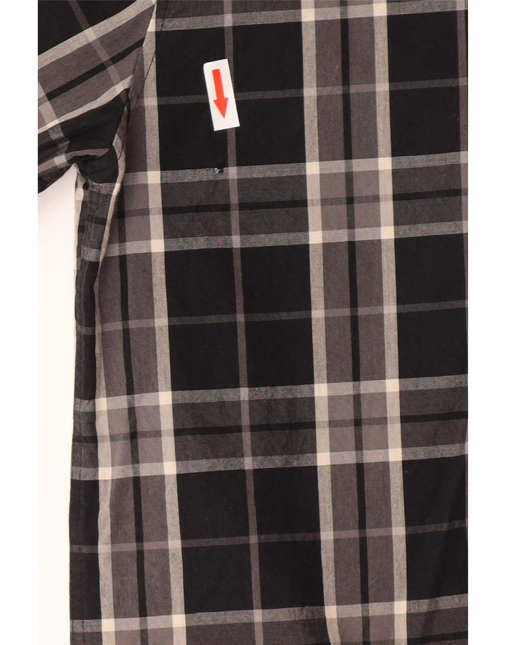 Camisa Lyle & Scott para hombre Small Black Check Cotton