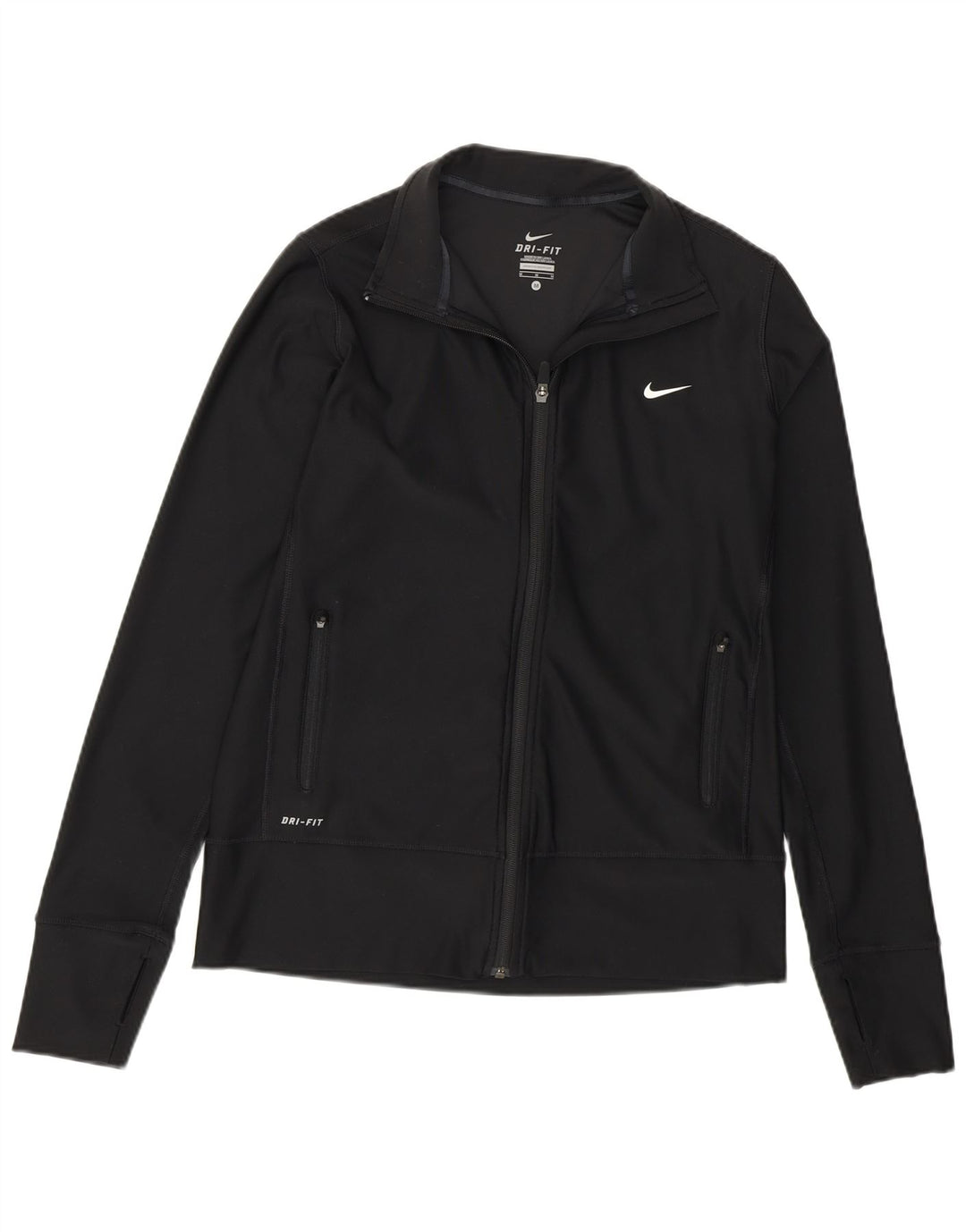 Nike - Chaqueta de chándal para mujer, talla M, poliéster negro