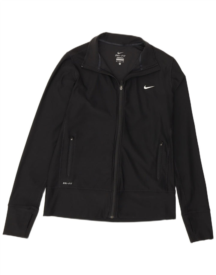 Nike - Chaqueta de chándal para mujer, talla M, poliéster negro