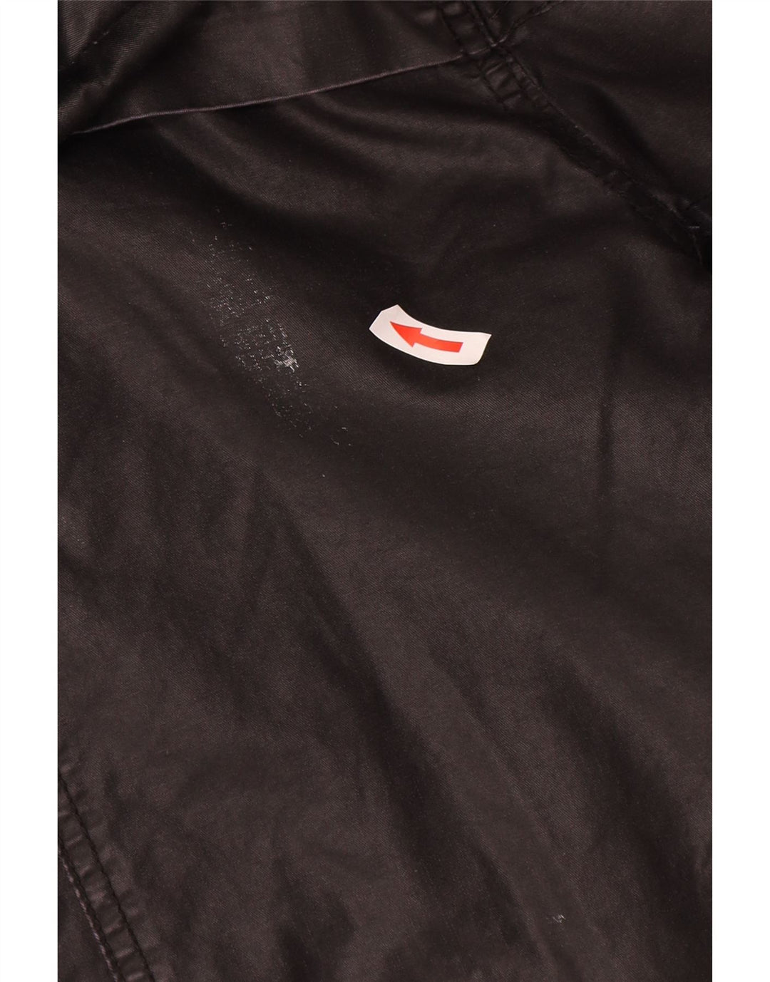 Zara Mujer Chaqueta De Algodón Encerado Con Capucha Reino Unido 44 Mediano Negro