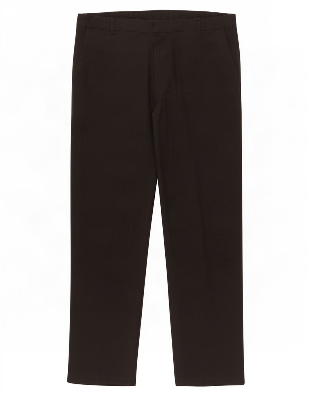 Marks & Spencer Pantalón de traje recto para hombre W36 L30 Poliéster negro