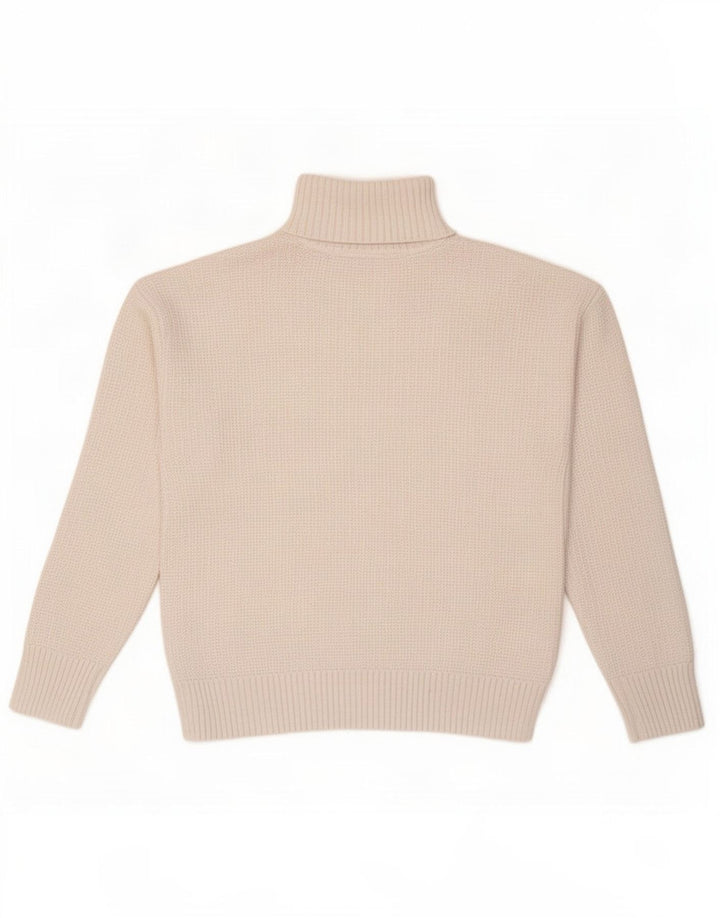 Marks & Spencer Jersey con cuello vuelto para mujer UK 46 Grande Poliéster beige